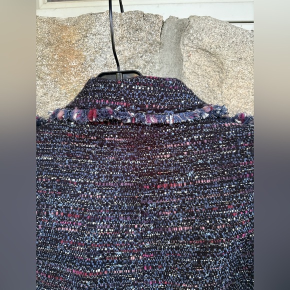 Zara Tweed Fringe Hem Blazer - Picture 13 of 17